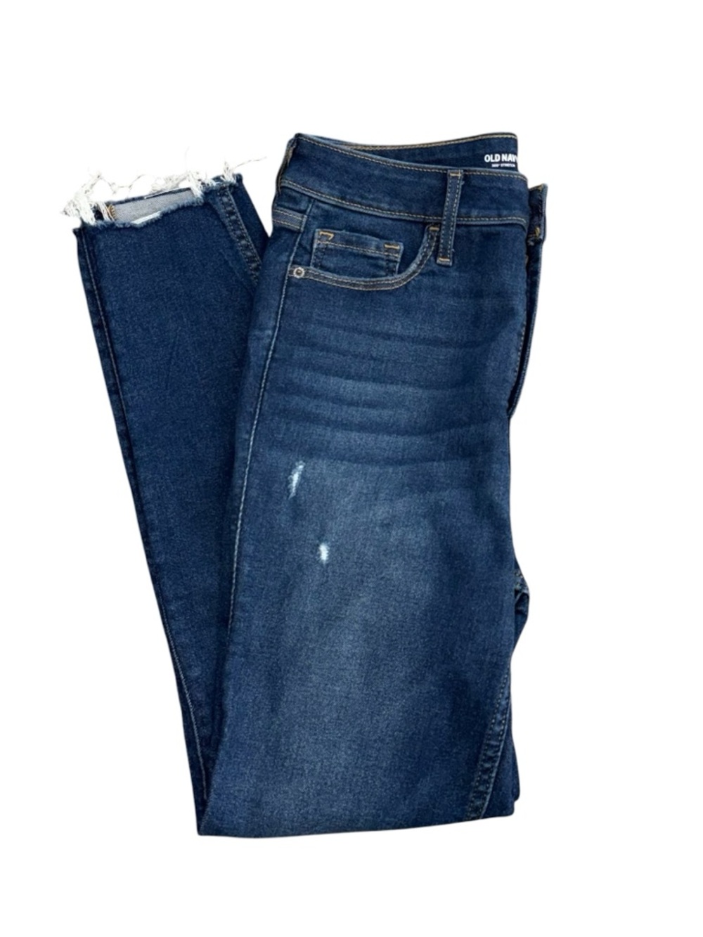 Old Navy Rockstar Super Skinny Jeans Size 8 High-Rise Distressed Pants Stretch